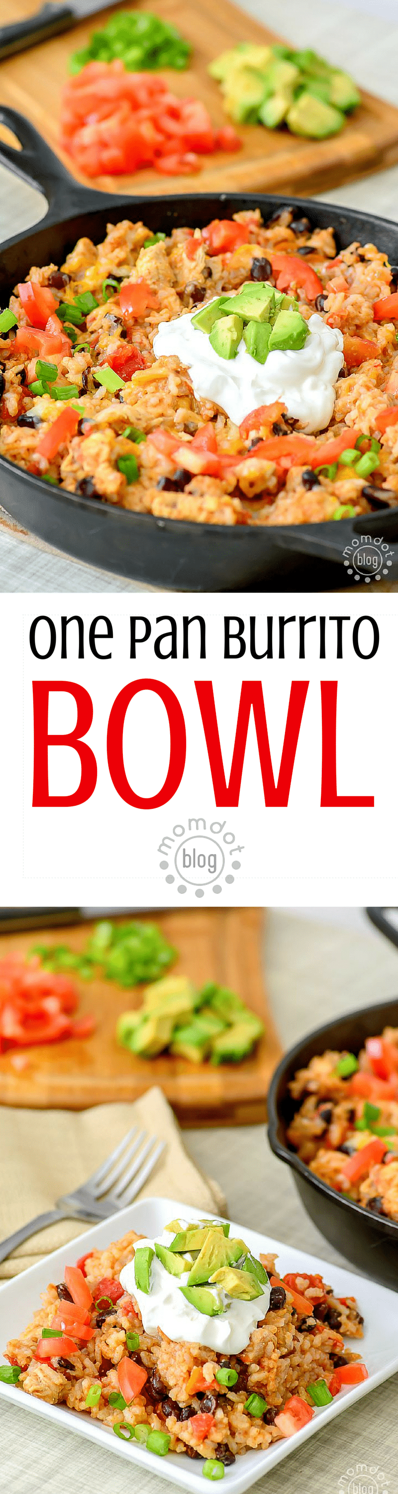 One Pan Burrito Bowl recipe, delicious and easy, this one pan recipe makes you a pro in the kitchen