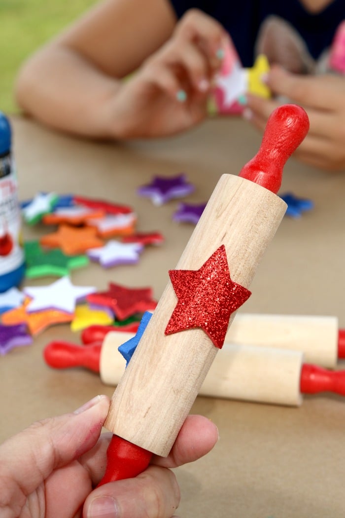 crafting with kids rolling pin