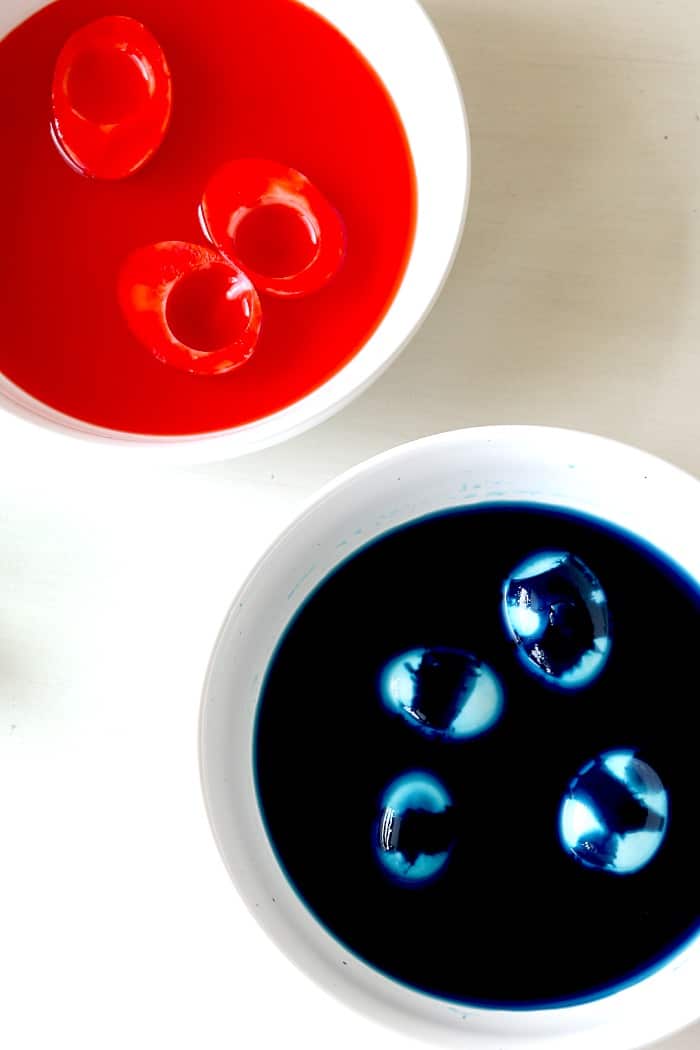 how to color hard boiled eggs