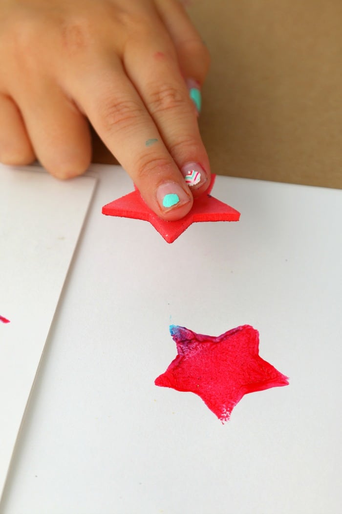 stamping stars crafts