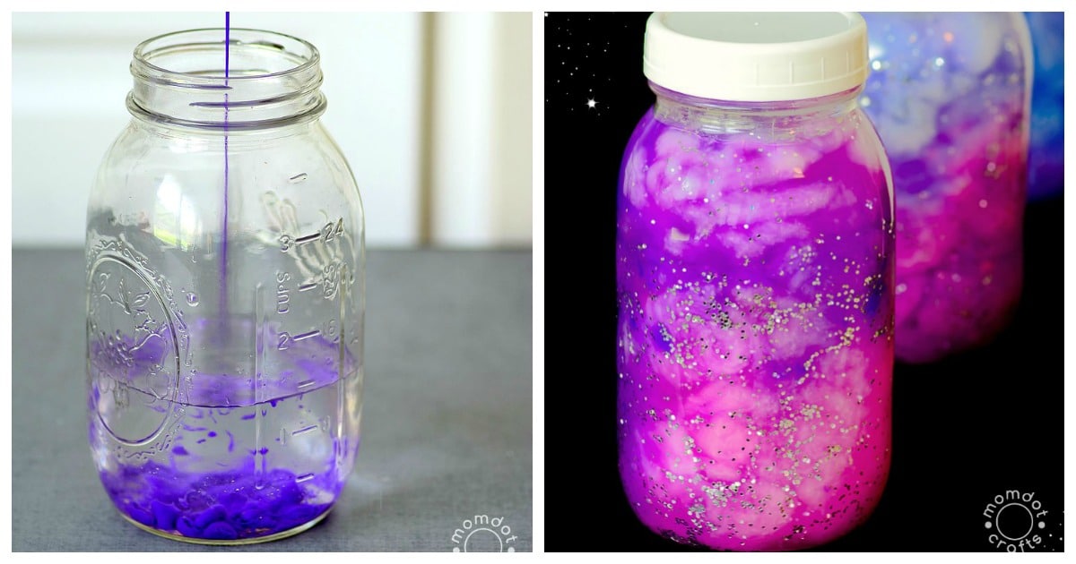 Galaxy Jars DIY Hold the Galaxy Glowing in Your Hands!