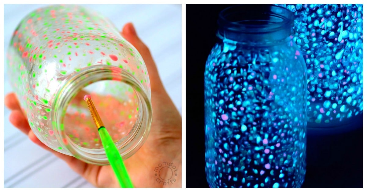 Fun & Easy Glow-in-the-Dark Gift Jars - FreshlyPlanted