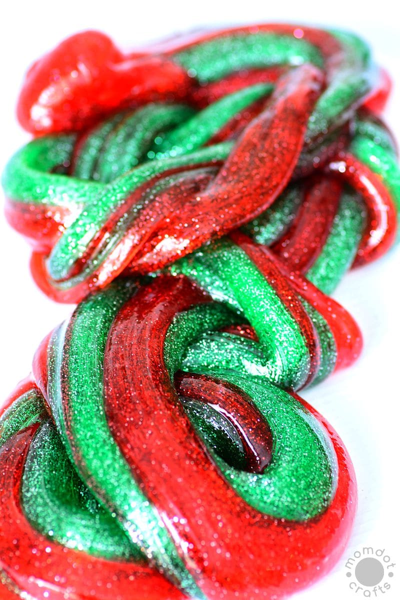 Peppermint Christmas Slime, perfect recipe every time