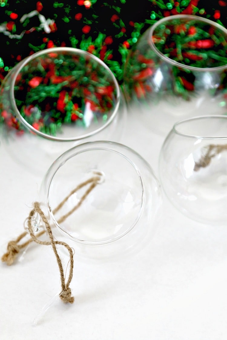 Create easy Snow Globe ornament decoration "Rudolph the Red nose Reindeer" version