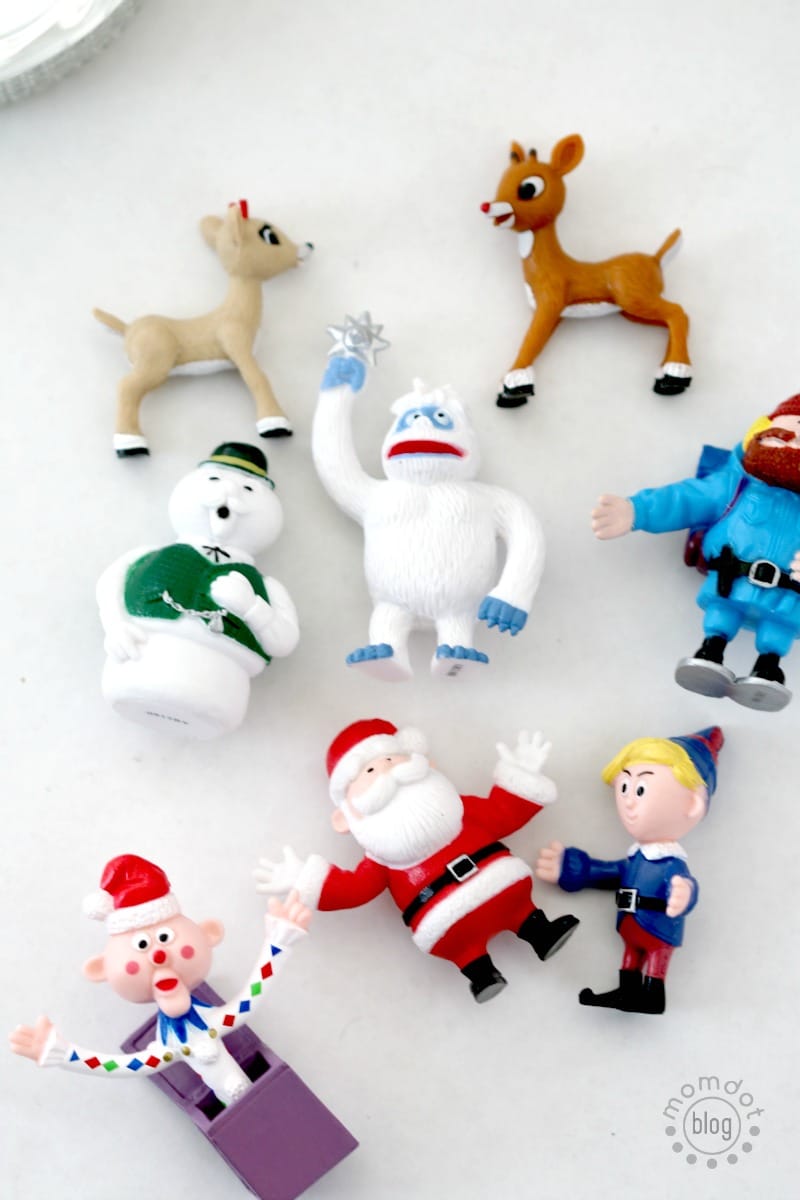 Create easy Snow Globe ornament decoration "Rudolph the Red nose Reindeer" version