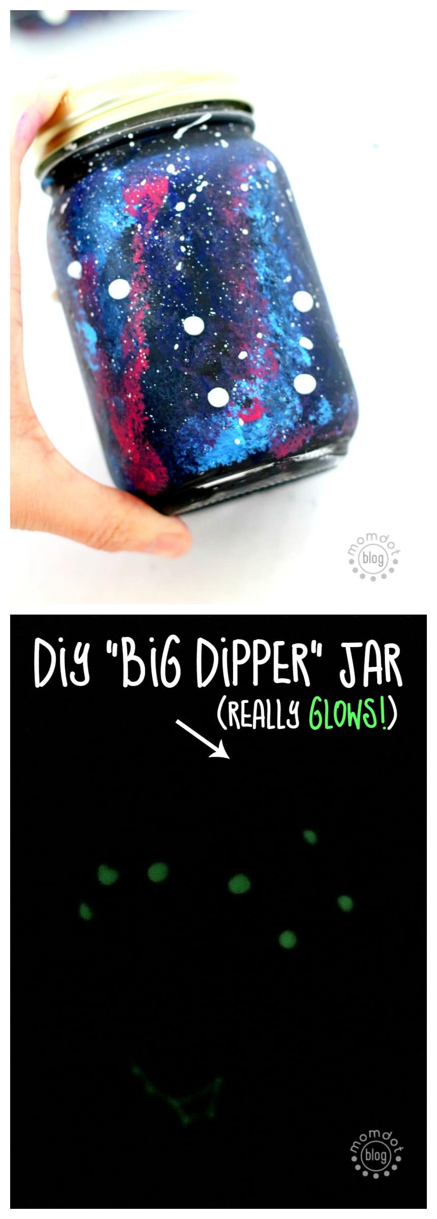 Create a Glow in the Dark Big Dipper on your Constellation Jar : Learn how to do both!