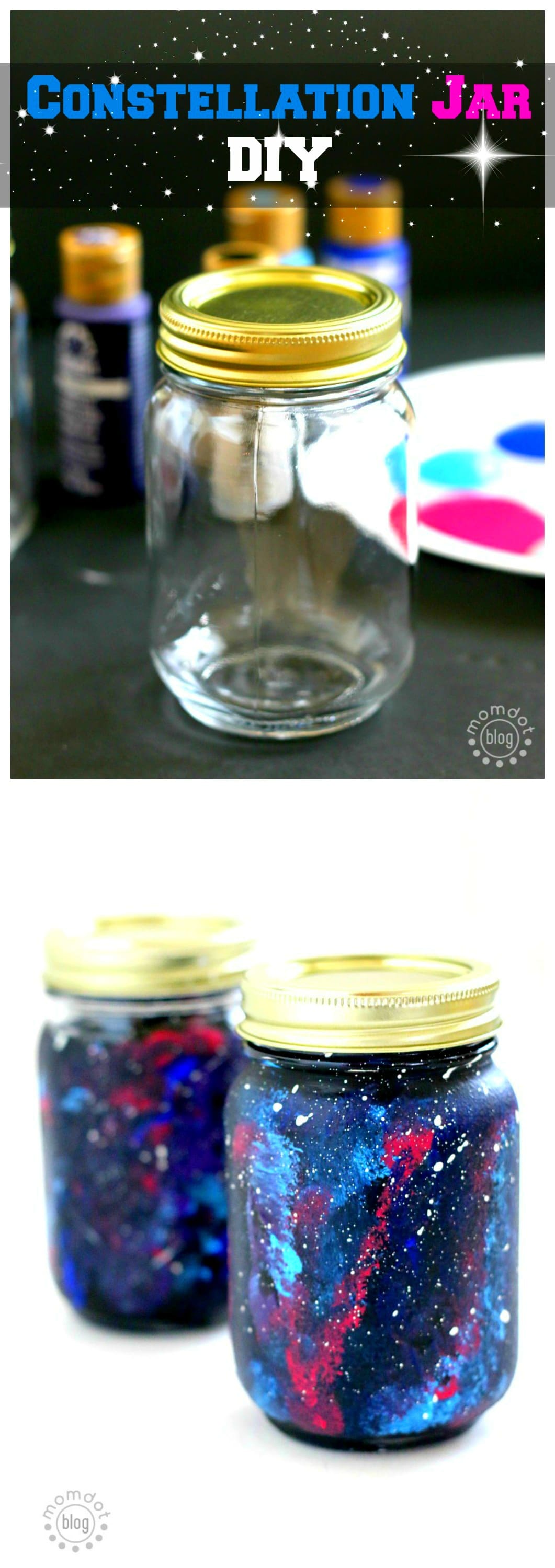 Create a Constellation Jar that lights up: host the galaxy in your room with this DIY Constellation jar, picture tutorial
