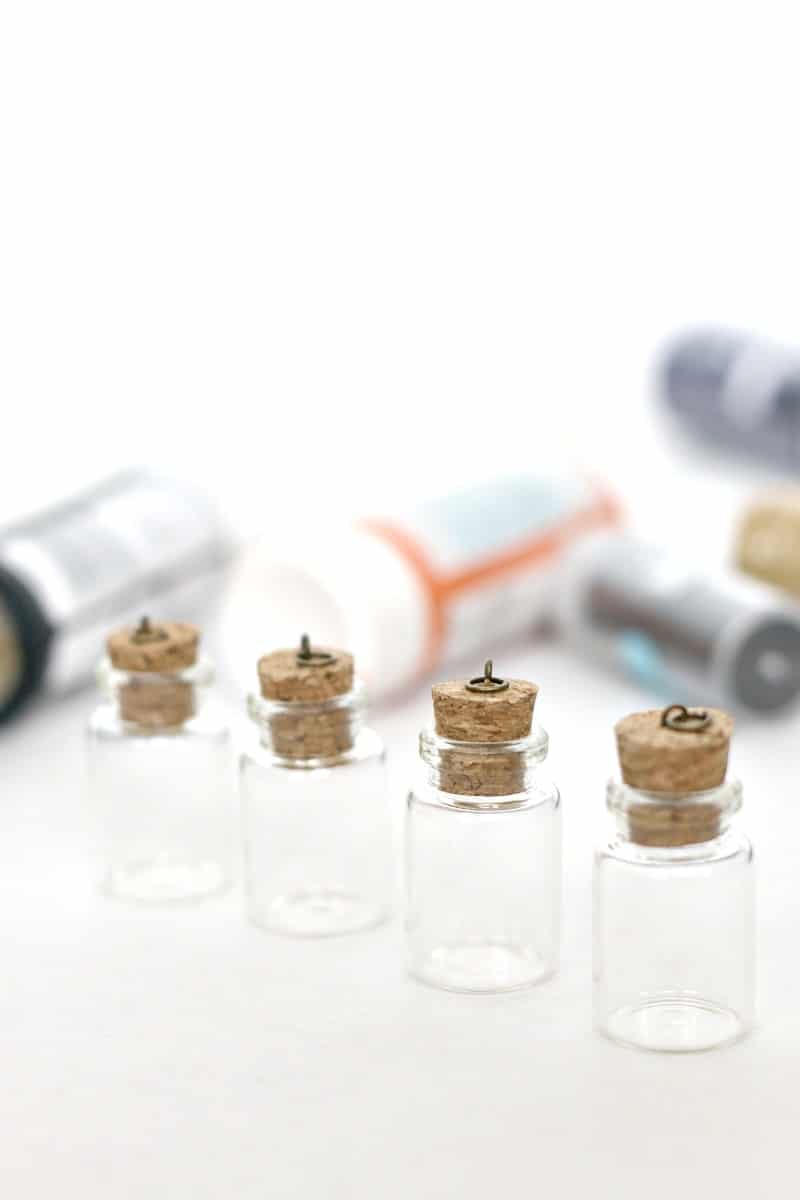 Element Jars: Create Sun, Moon, Earth, and Sky in these fun DIY Element Jar Necklaces Tutorial, picture instructions, Nebula Jar