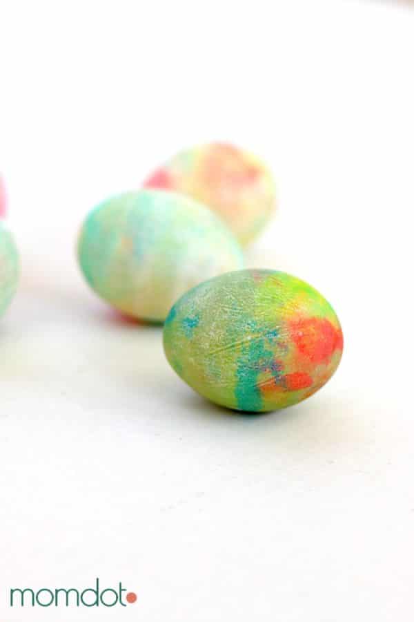 Whipped Cream Dyed Easter Eggs DIY