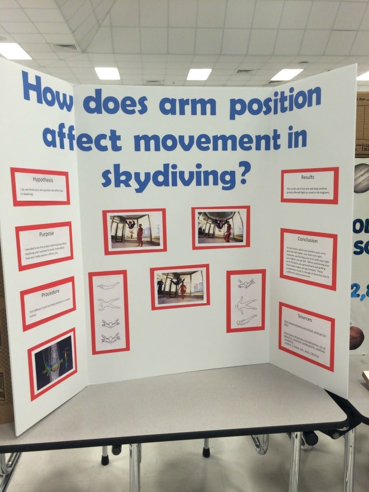 How Does Arm Position Affect Movement in Skydiving?