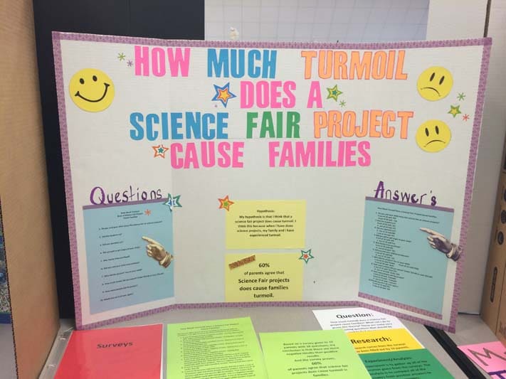 How Much Turmoil Does a Science Fair Project Cause Families?