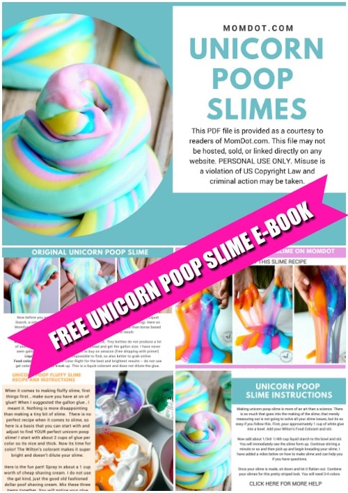 Free unicorn poop slime ebook download graphic where you can get the best original recipes at once.