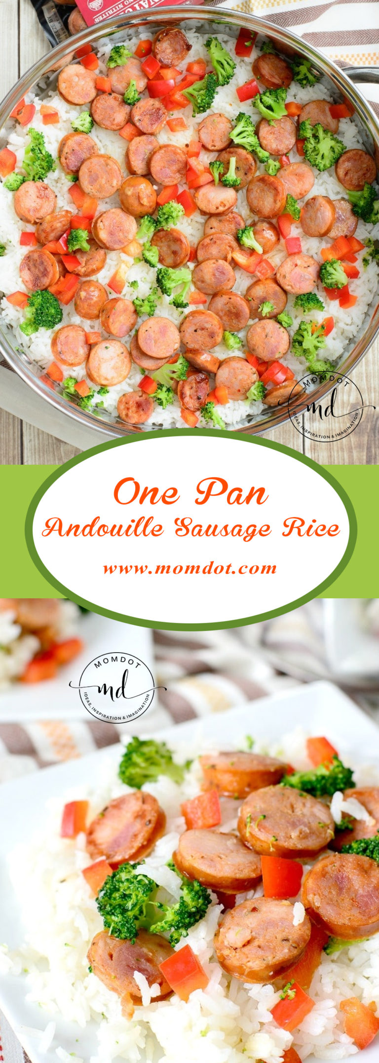 One Pan Andouille Sausage and Rice Recipe