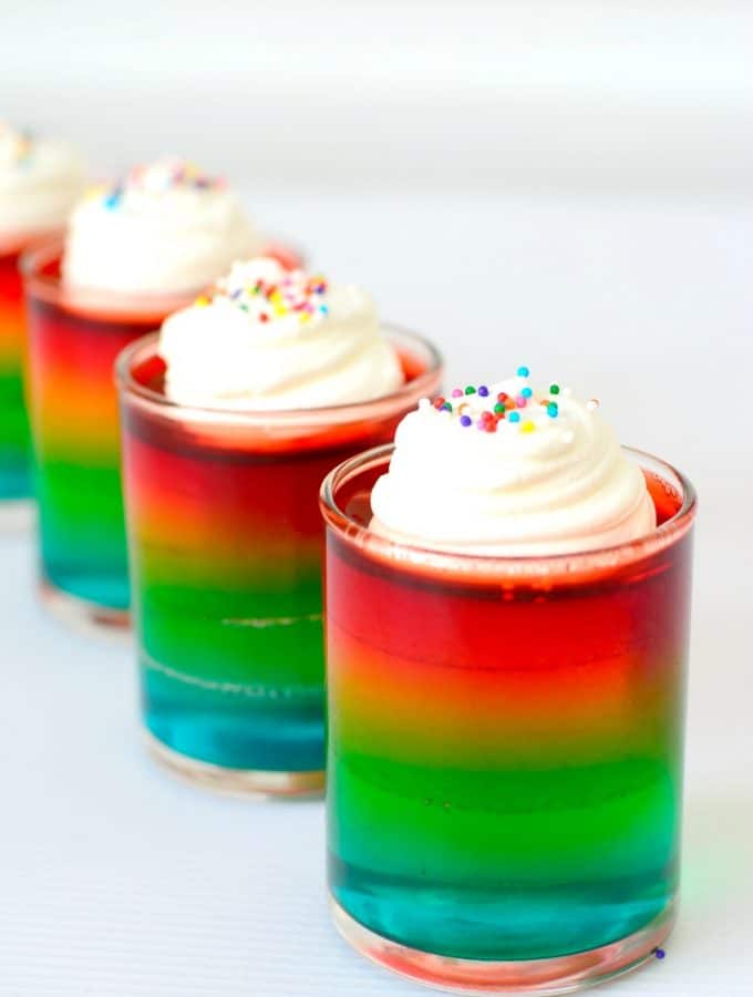 Rainbow Jello Shots : How to make a stunning adult rainbow shot to impress at your next party- why do kids have to have all the fun?