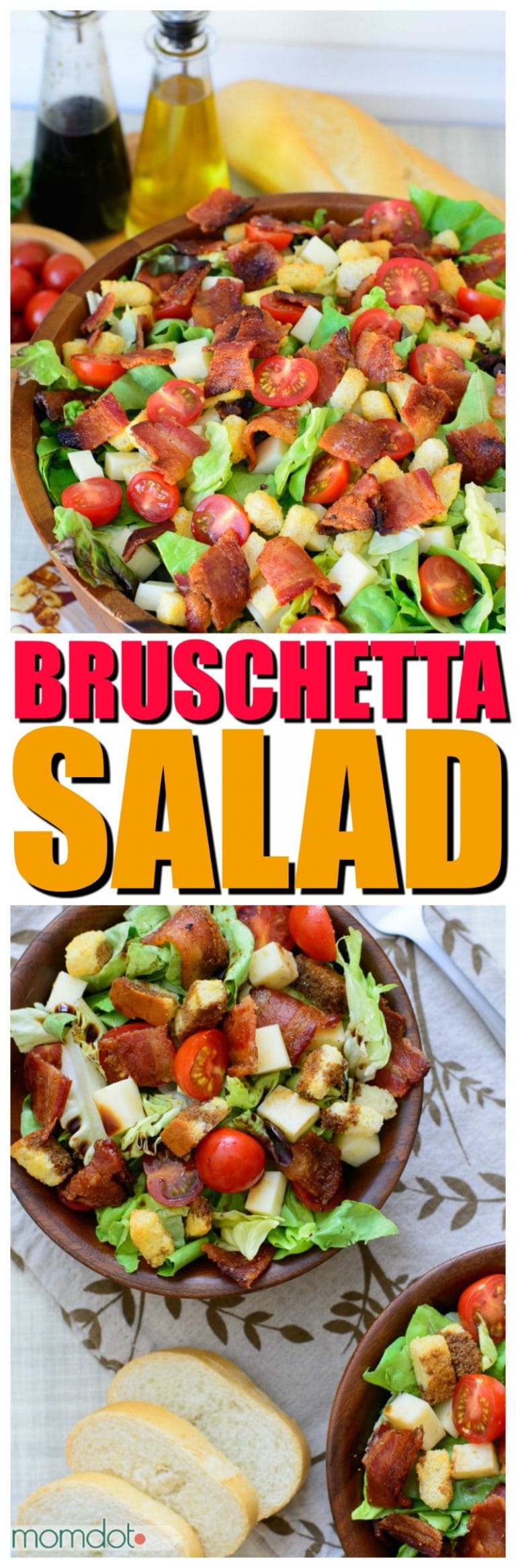 Bruschetta dinner salad momdot