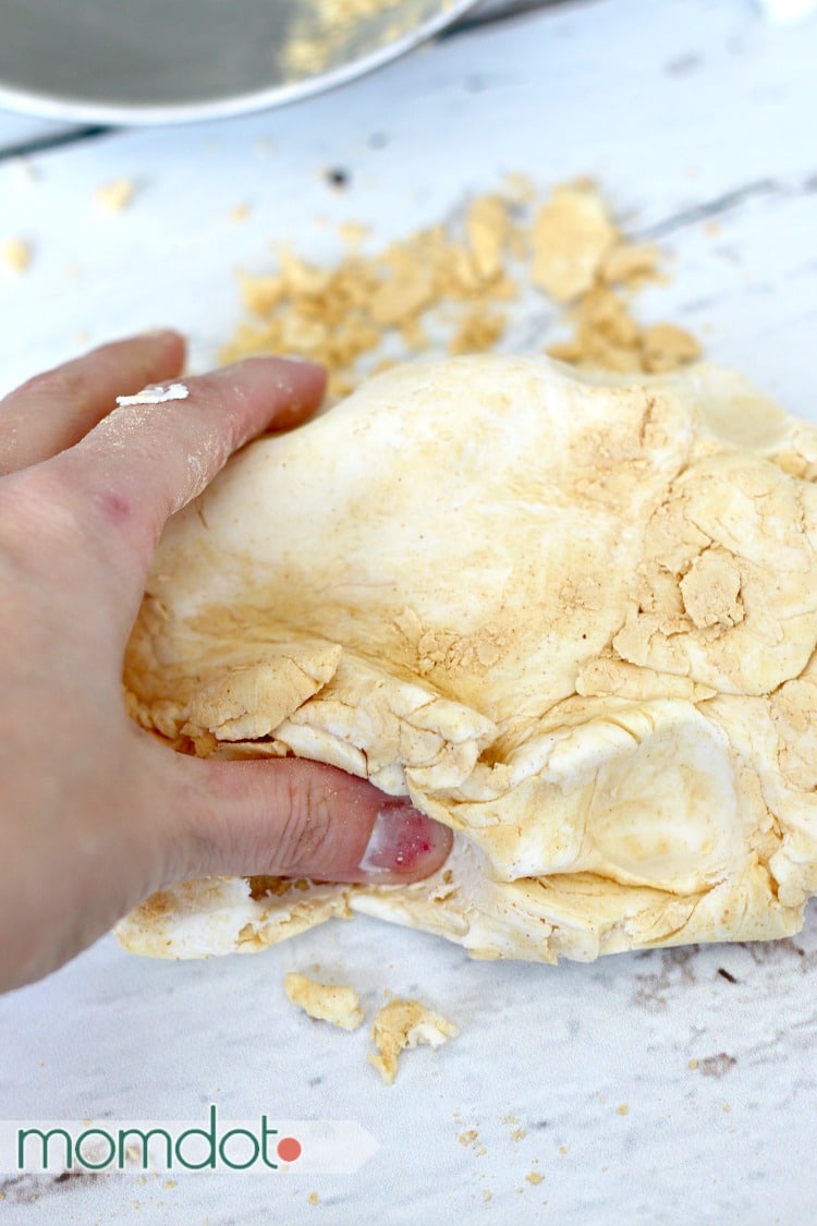 play dough with frosting and powder