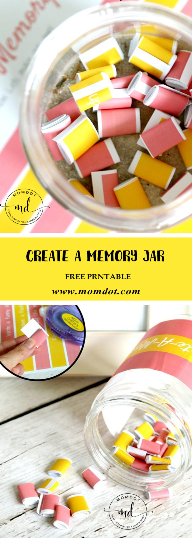Create A Memory Jar Free Printable Momdot