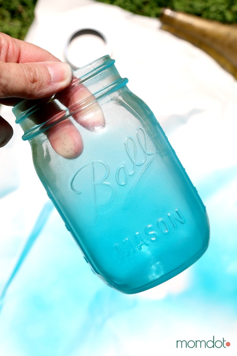 Mason Jar seaglass, how to make your mason jar into seaglass in under 5 minutes