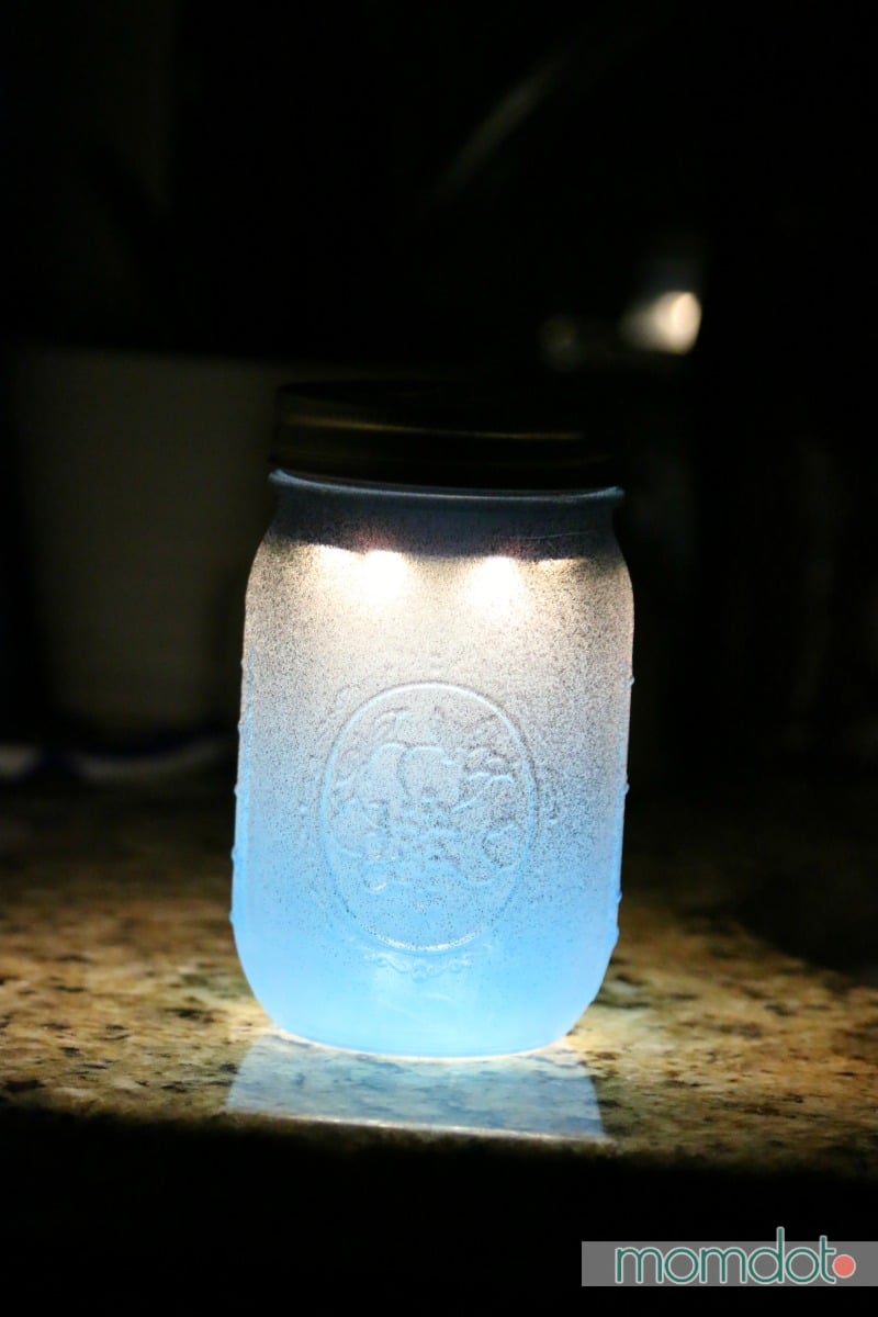 Mason Jar Night Light DIY Momdot