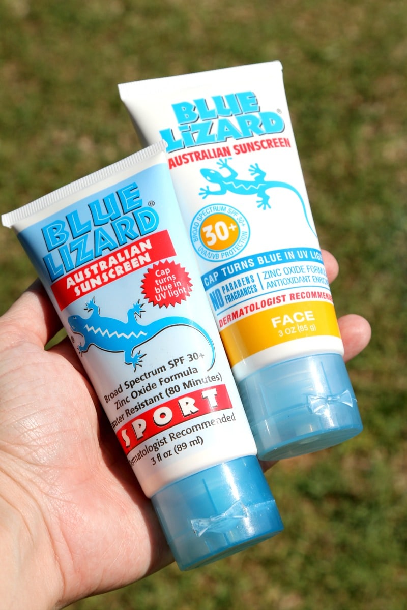 Blue Lizard Sunscreen : Cap turns blue in UV light - originally created in Australia, where sunscreen standards are the strictest in the world learn more!