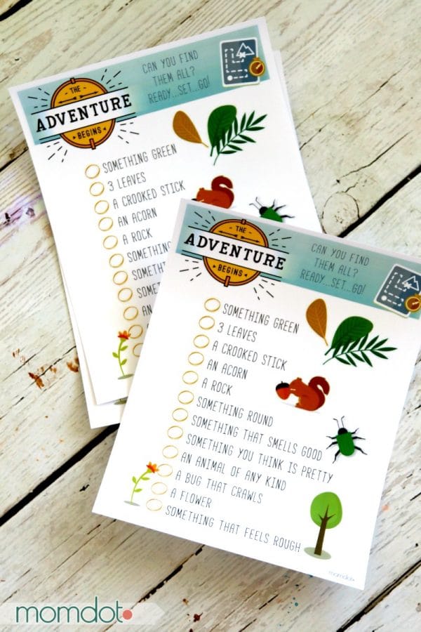 printable scavenger hunt nature hunt for kids