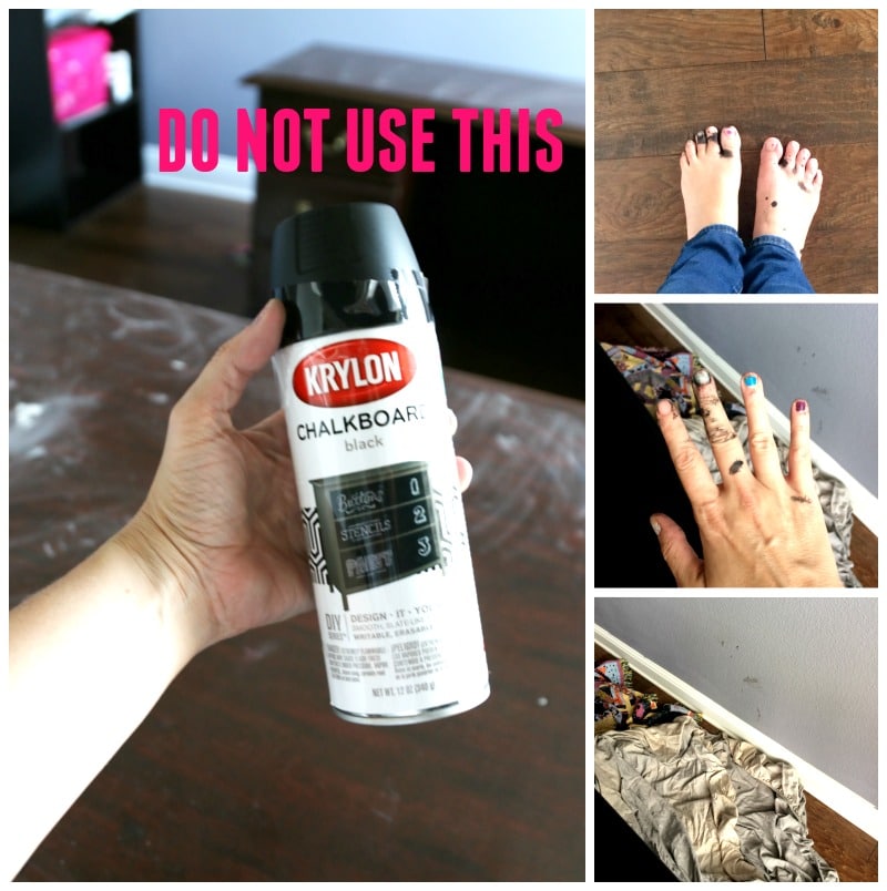 Chalkboard desk top and refinishing desk, office makeover DIY