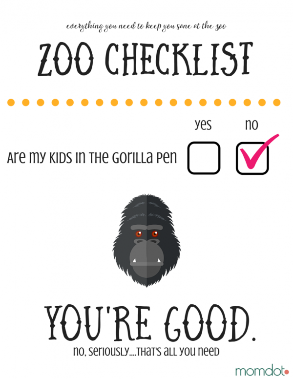 Zoo Printable Everything you need for a safe zoo visit