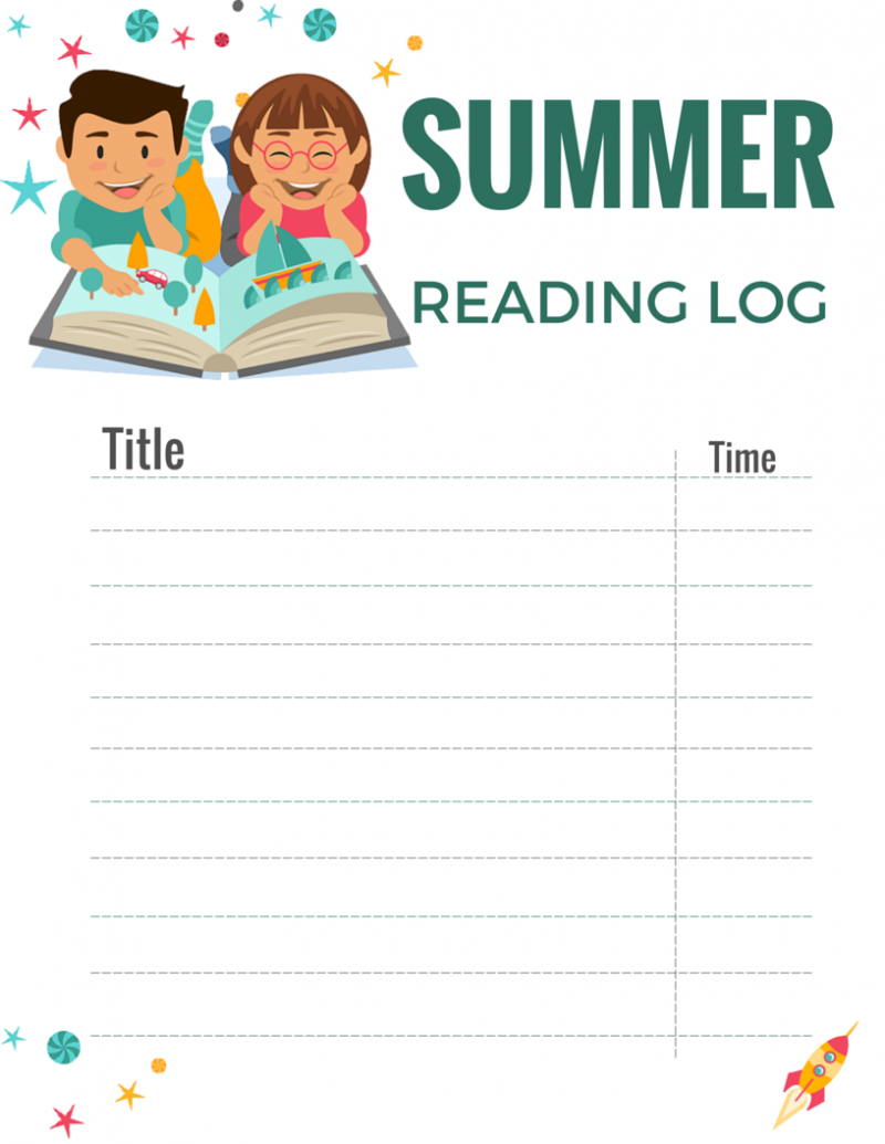 Summer Reading Log Template, Resource