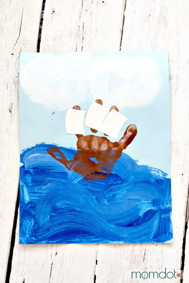 christopher columbus Handprint kids activity