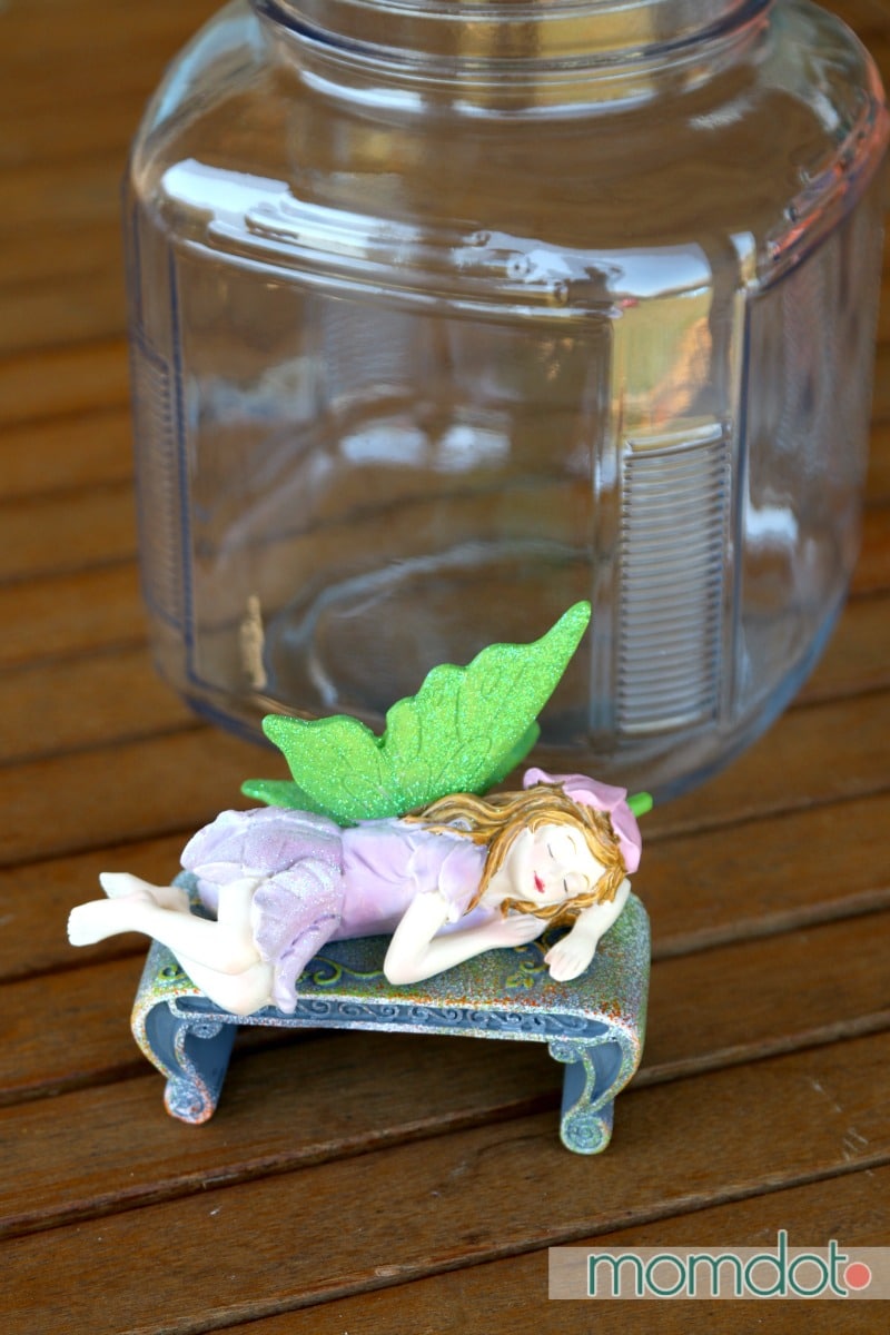 DIY Mason Jar Fairy Garden : adorable Fairy hidden away in a mason jar that can be used as a nightlight, decor, or put in the garden (and safe from rain!) , learn how to adopt a fairy for your garden today 