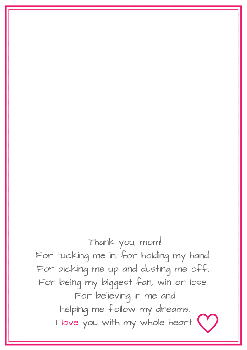 Mother's day handprint poem sales printables