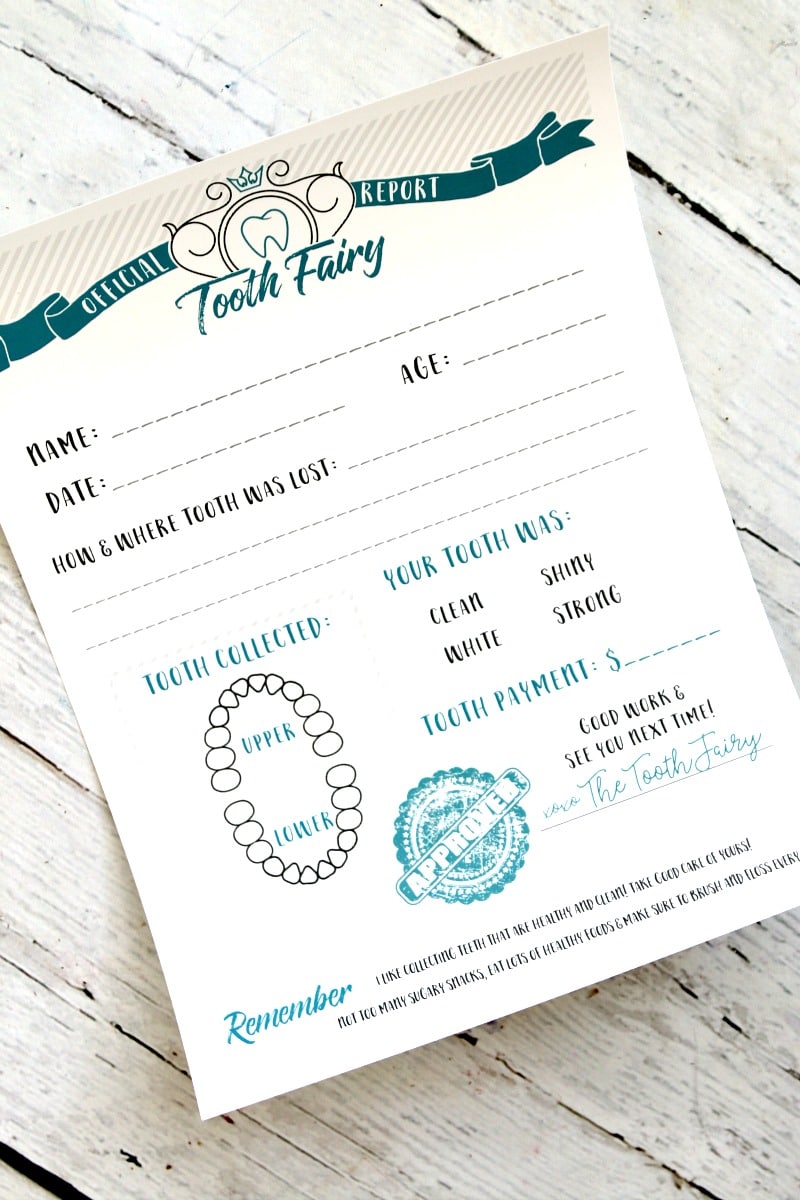 Tooth Fairy Certificate: Free Printable Certificate for Fun With Intended For Tooth Fairy Certificate Template Free