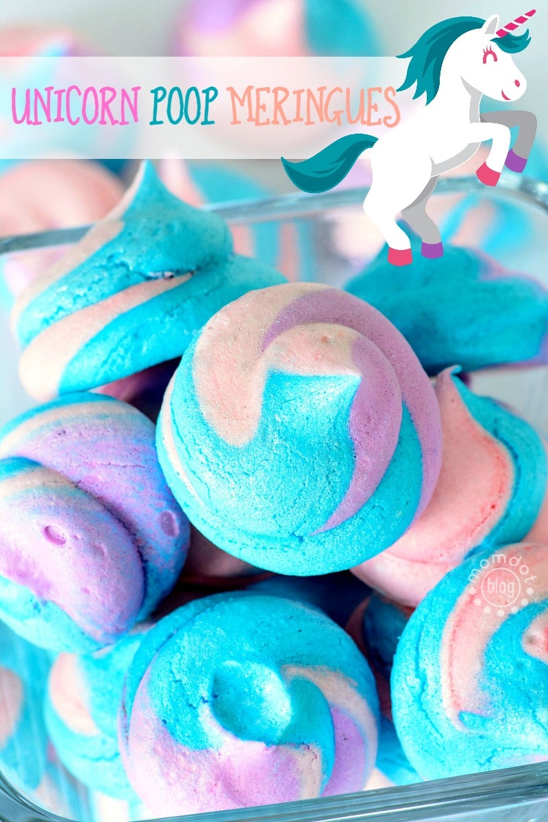 Unicorn Poop Meringues : How to make Meringue Cookies, easy recipe