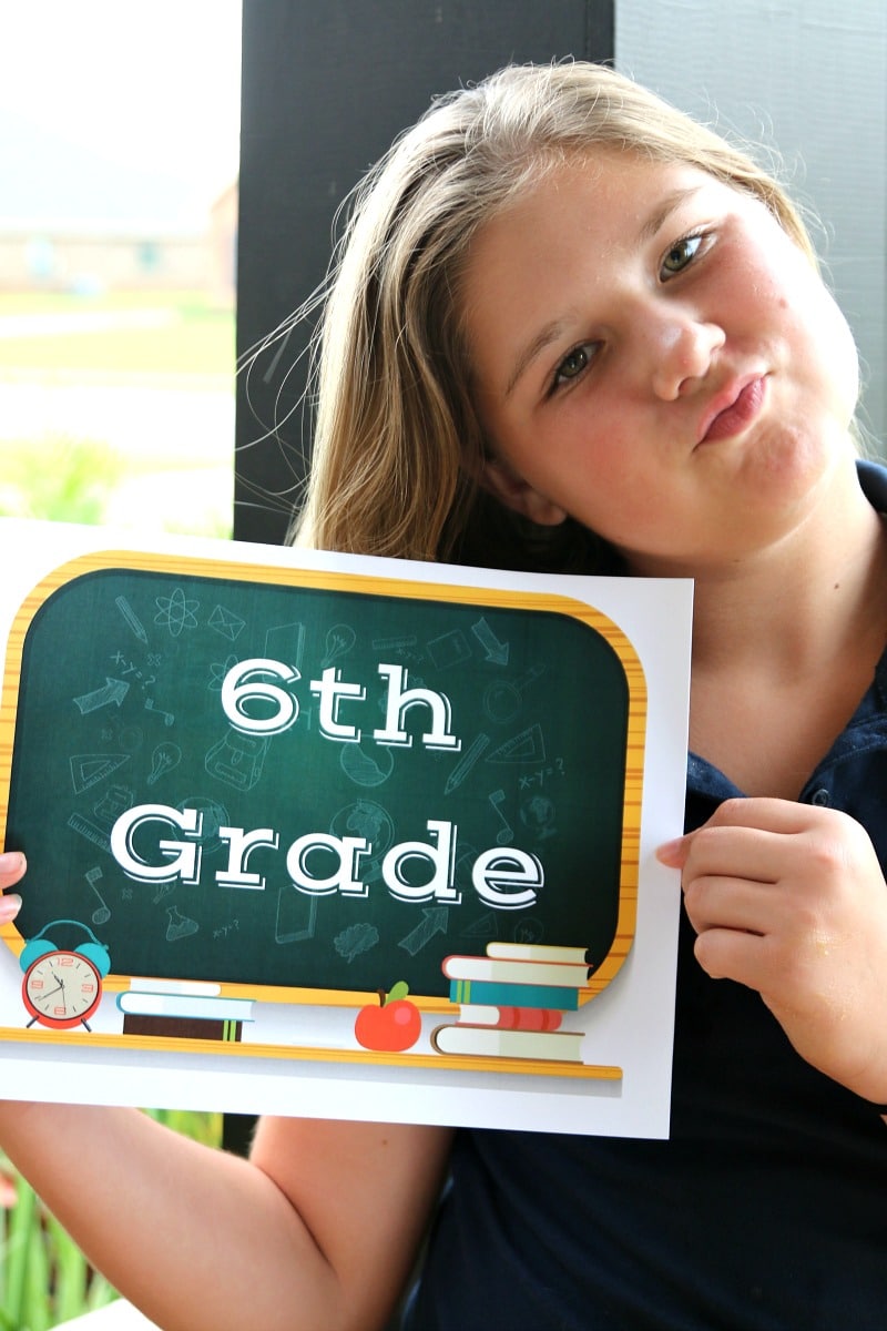 First day of school printable sign, FREE PRINTABLE 2016 