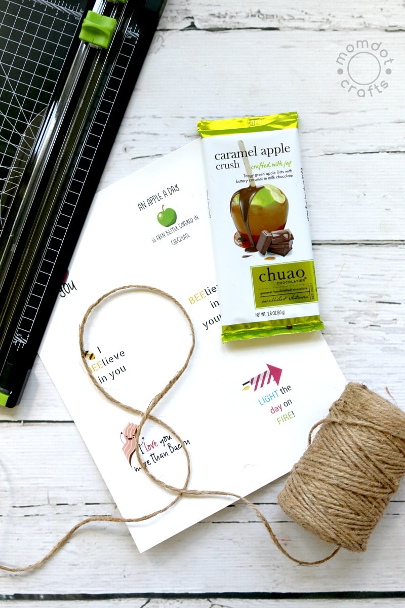 FREE Chocolate Bar Tag printables : Treat someone special with a unique candy bar and tag it with this free printable, fun inspiration for parents, teachers, and gifting