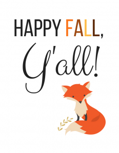 Happy Fall, Y'all : FREE FALL PRINTABLE - Momdot.com