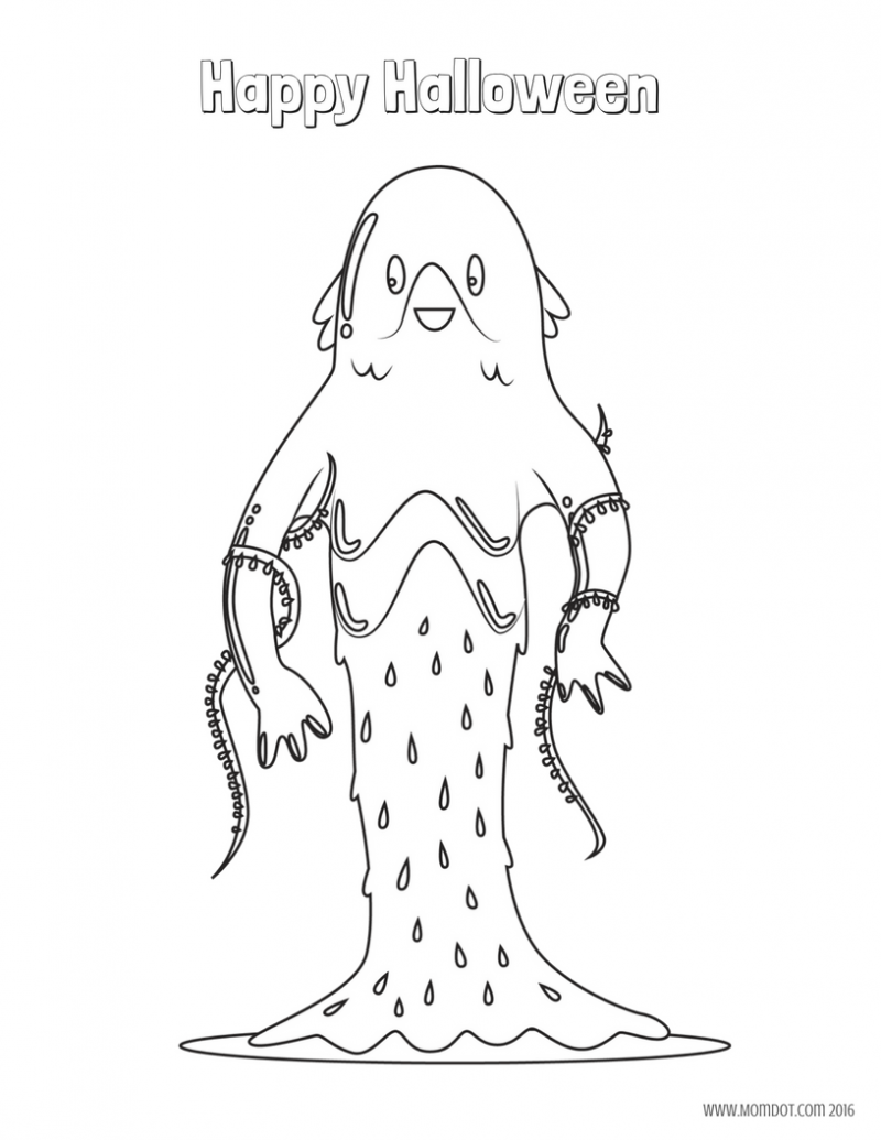 Free Halloween coloring pages printables for kids adorable Mummy vampire