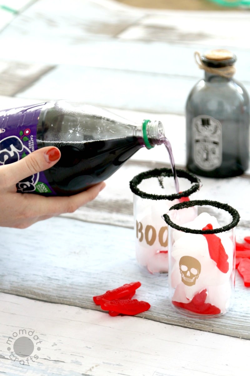 Halloween Drink: Non-Alcoholic Childs Drink for Parties "Sleeping with the Fishes" Spooky Drink - Tutorial and Recipe located here