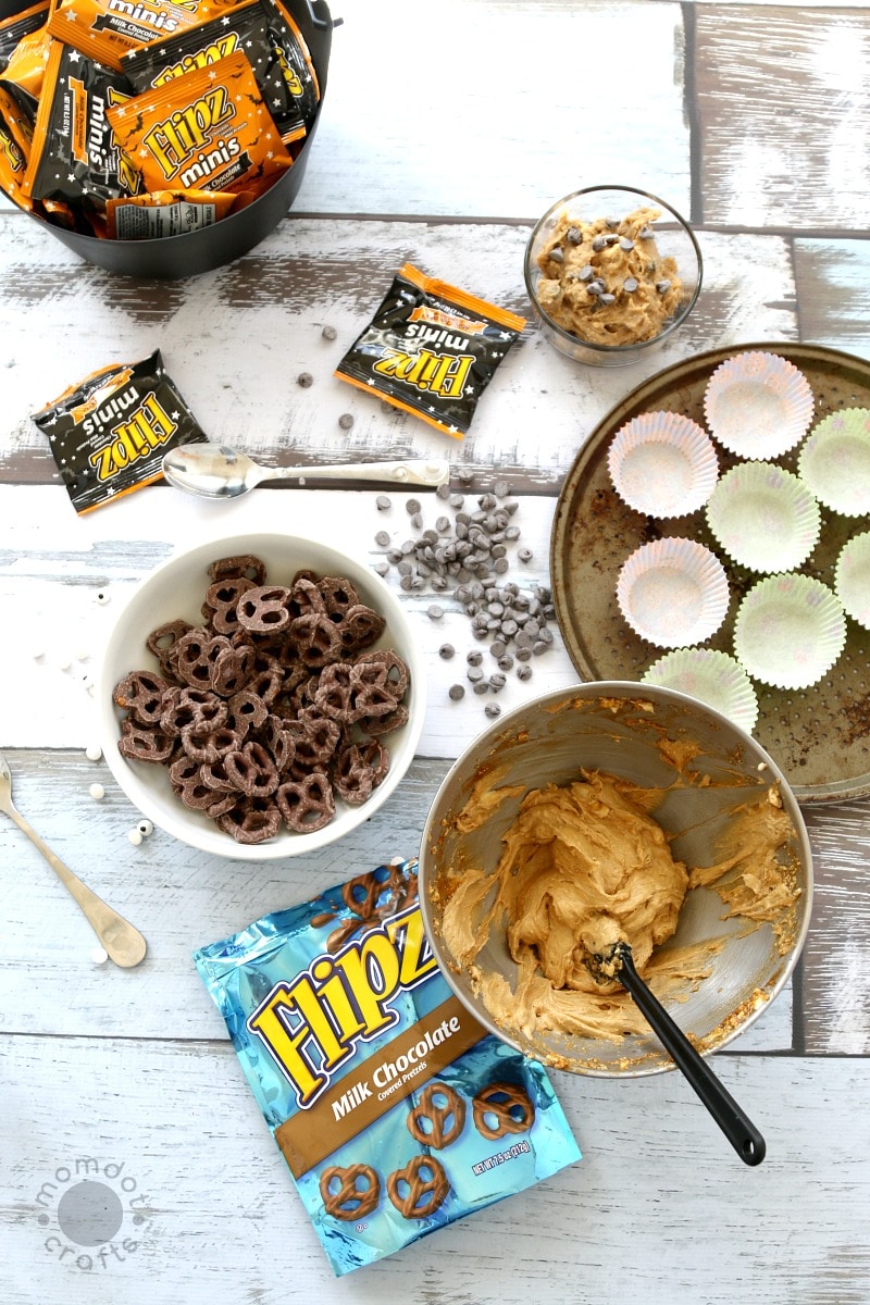 Cookie Dough Dip + Peanut Butter Pumpkin Dip- Two recipes that are delightful with pretzels and fun to serve at parties in individual servings, grab the dip recipes here