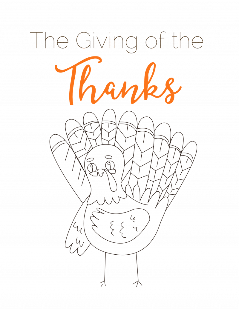 Thanksgiving Free Printable , Home Print and Frame, Instantly decorate for the holidays, plus free coloring sheet