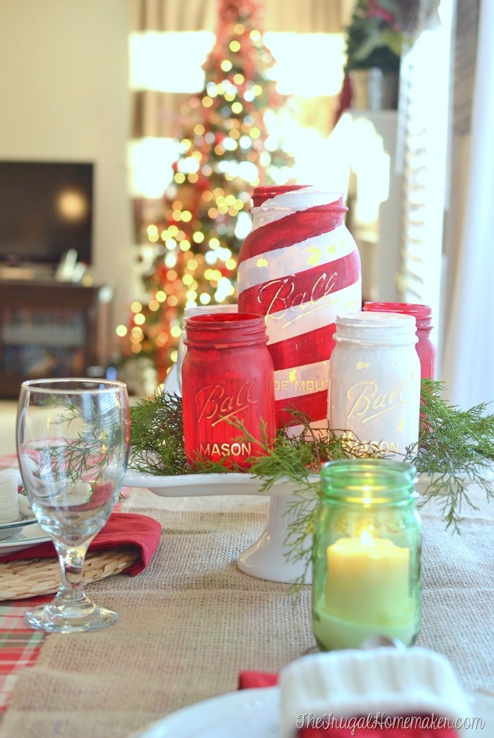 Chalky finish mason jars