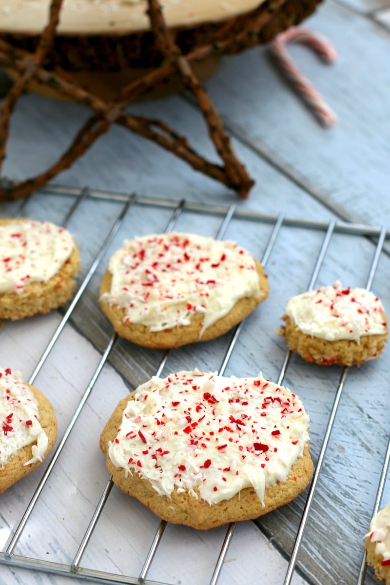 Peppermint Sugar Cookie Recipe, perfect for Christmas and with a Surprise ingredient that makes it EXTRA pepperminty!