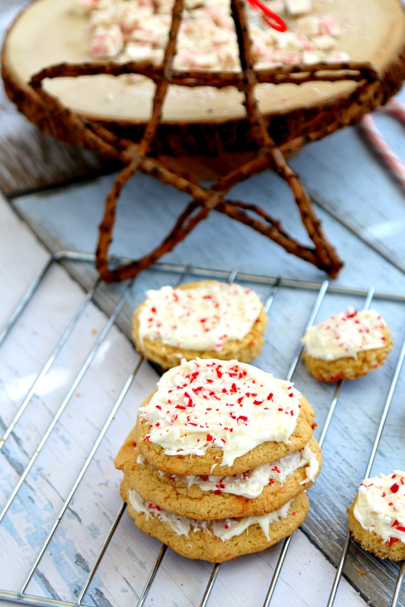 Peppermint Sugar Cookie Recipe, perfect for Christmas and with a Surprise ingredient that makes it EXTRA pepperminty!