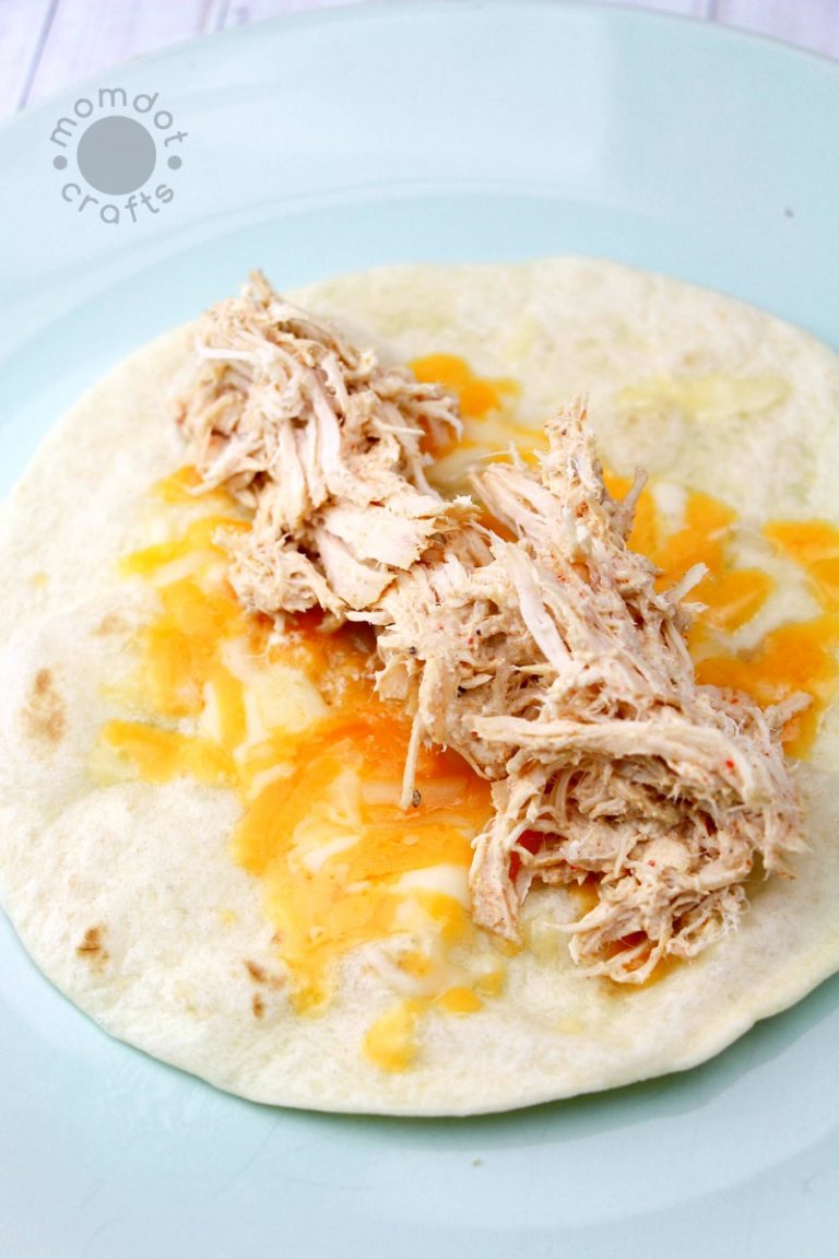 Slow Cooker Cream Cheese Chicken Taquitos