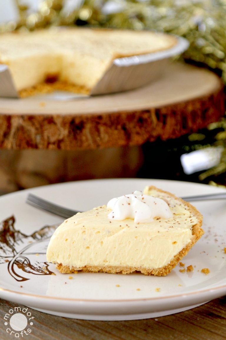 NoBake EGGNOG Cheesecake Recipe Perfect for Entertaining! MomDot