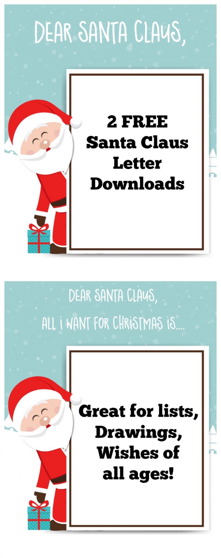 Santa Claus Letter: FREE PRINTABLE FOR KIDS - Momdot.com
