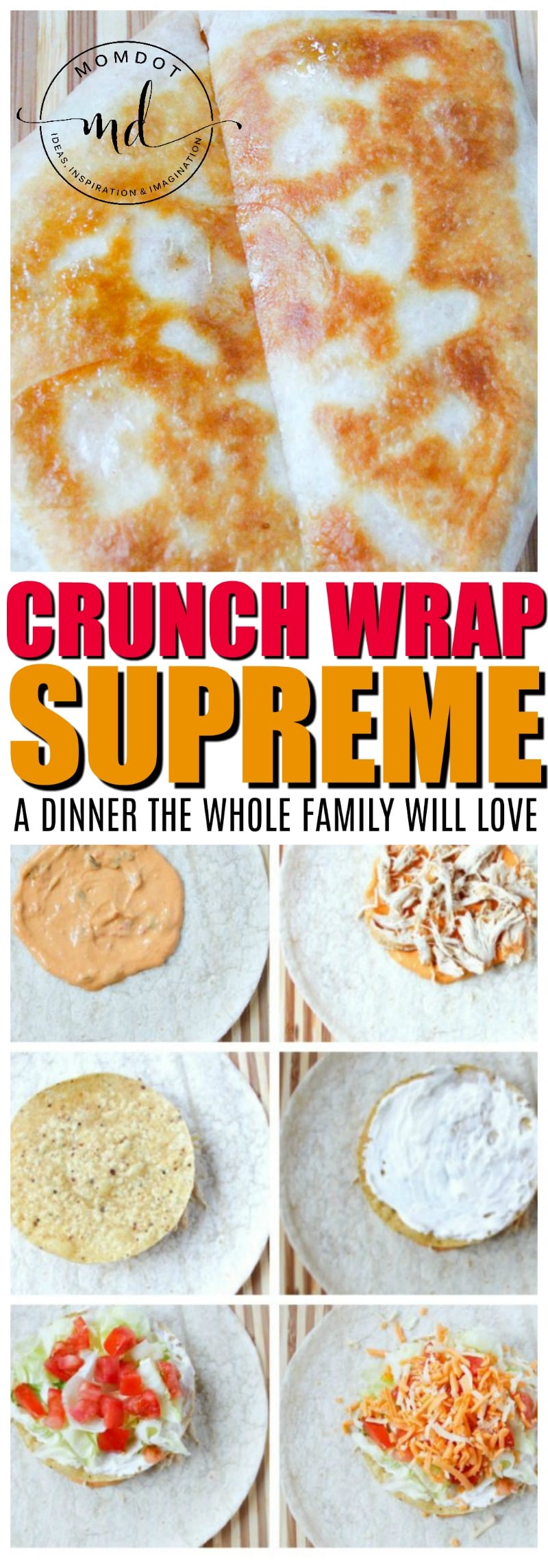 Homemade Crunchwrap Supreme Taco Bell Copycat
