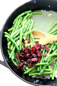 Sautéed Cranberry Orange Spiced Green Beans recipe