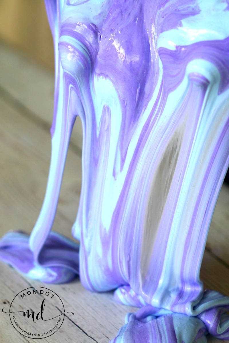 Peacock Slime: How to make 2 ingredient PERFECT slime