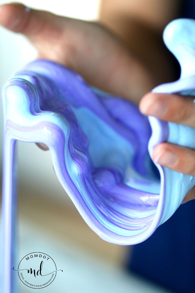 Peacock Slime: How to make 2 ingredient PERFECT slime